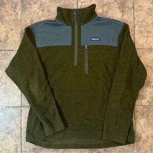 Patagonia 1/4 Zip Men’s Green Size L